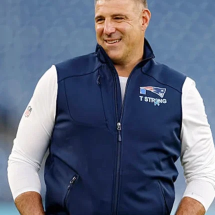 Unisex New England Patriots 2025 Coach Mike Vrabel Vest Navy Blue