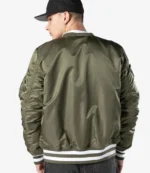 New Era Cap x MLB Los Angeles Dodgers x Alpha Industries Green Bomber Jacket