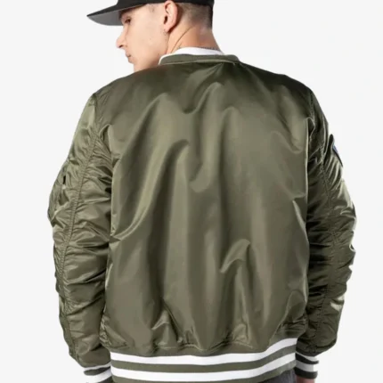 New Era Cap x MLB Los Angeles Dodgers x Alpha Industries Green Bomber Jacket