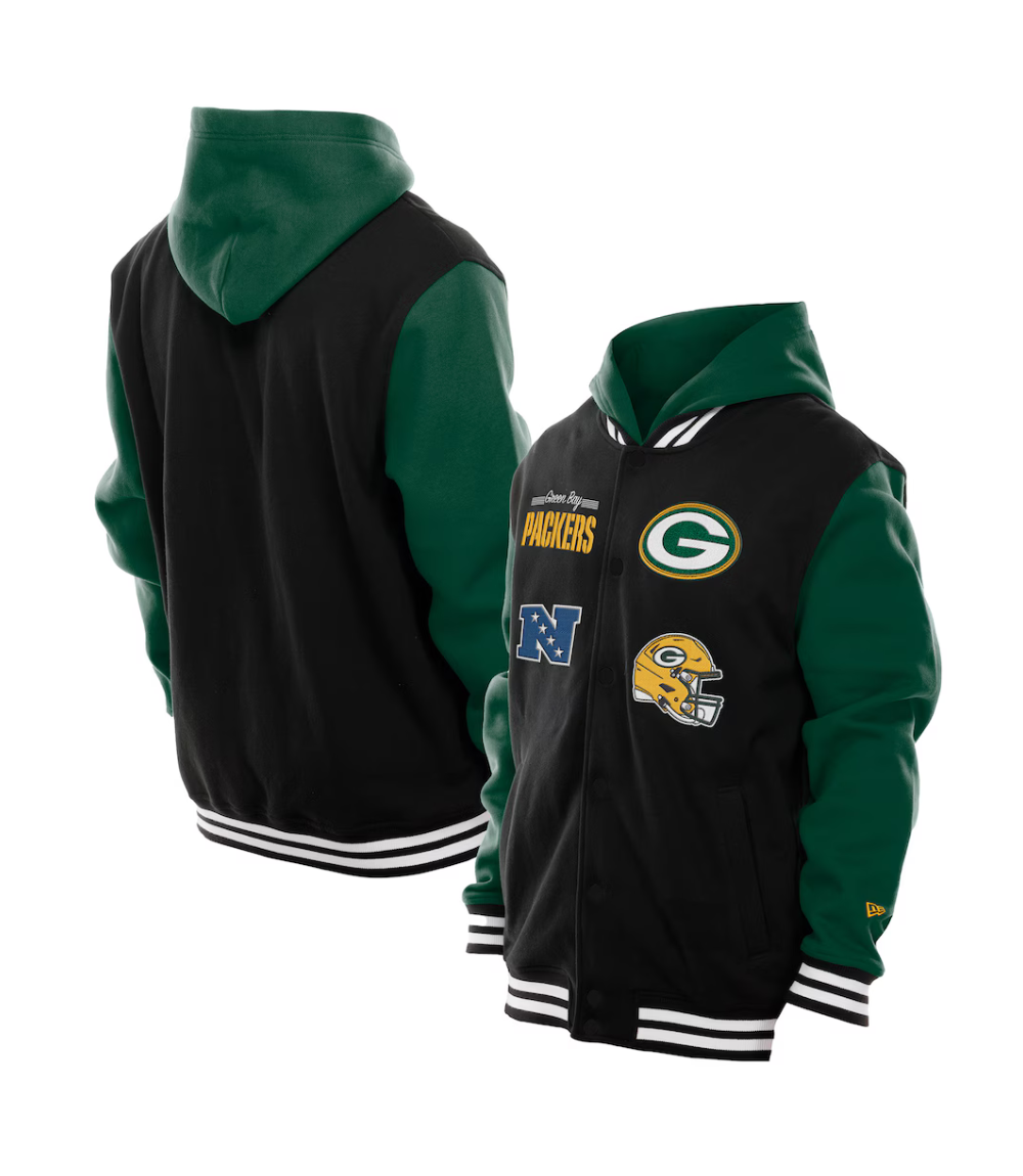 New Era Green Bay Packers Hoodie Jacket 1 New Era Green Bay Packers Hoodie Jacket 1