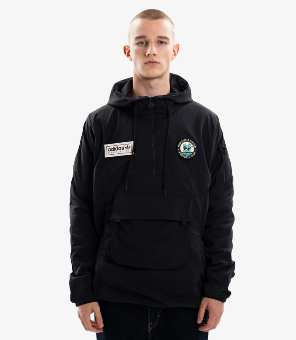 Newcastle United adidas SPZL F.C. Smock Black Jacket Unisex Newcastle United adidas SPZL F.C. Smock Black Jacket