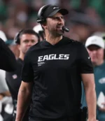 Nick Sirianni Eagles Sideline Performance Black Hoodie T-Shirt