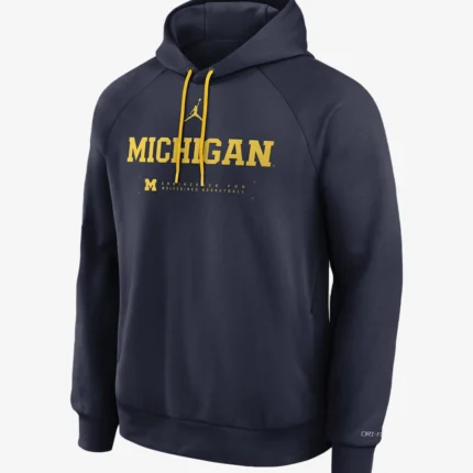 Nike Michigan Courtside Basketball Practice Jordan Dri-FIT Pullover Hoodie For Unisex