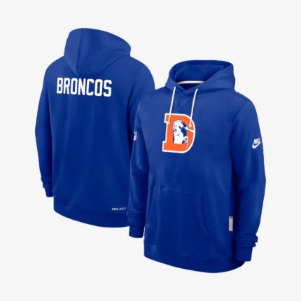Unisex Nike Royal Denver Broncos Sideline Standard Issue Alt 2 Dri-FIT Hoodie