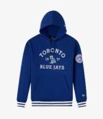 Unisex OVO x New Era x MLB Toronto Blue Jays Blue Fleece Hoodie