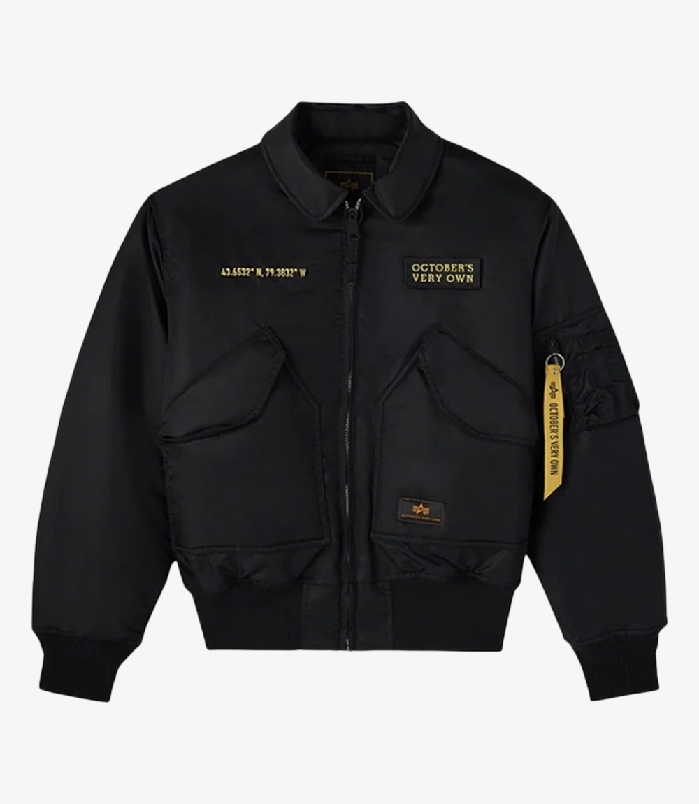 October’s Very Own Drake’s OVO x Alpha Industries CWU 45P Bomber Jacket Unisex October’s Very Own Drake’s OVO x Alpha Industries CWU 45P Bomber Jacket