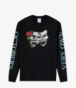 Unisex October's Very Own Phantom Long Sleeves Black T-shirt