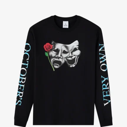 Unisex October's Very Own Phantom Long Sleeves Black T-shirt