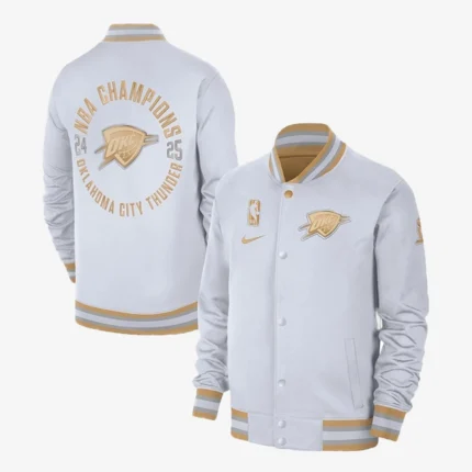 Oklahoma City Thunder Nike 2025 NBA Finals Champions Banner Raising Ceremony Showtime Full-Zip Jacket