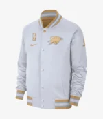 Oklahoma City Thunder Nike 2025 NBA Finals Champions Banner Raising Ceremony Showtime Full-Zip Jacket For Unisex