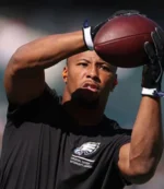Philadelphia Eagles Saquon Barkley 2025 Black Crucial Catch Sideline T-Shirt