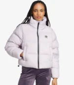 Women's Regen Crop Down White Black adidas Puffer Jacket