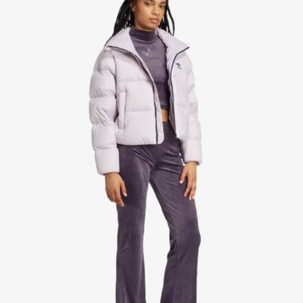 Regen Crop Down White Black adidas Puffer Jacket