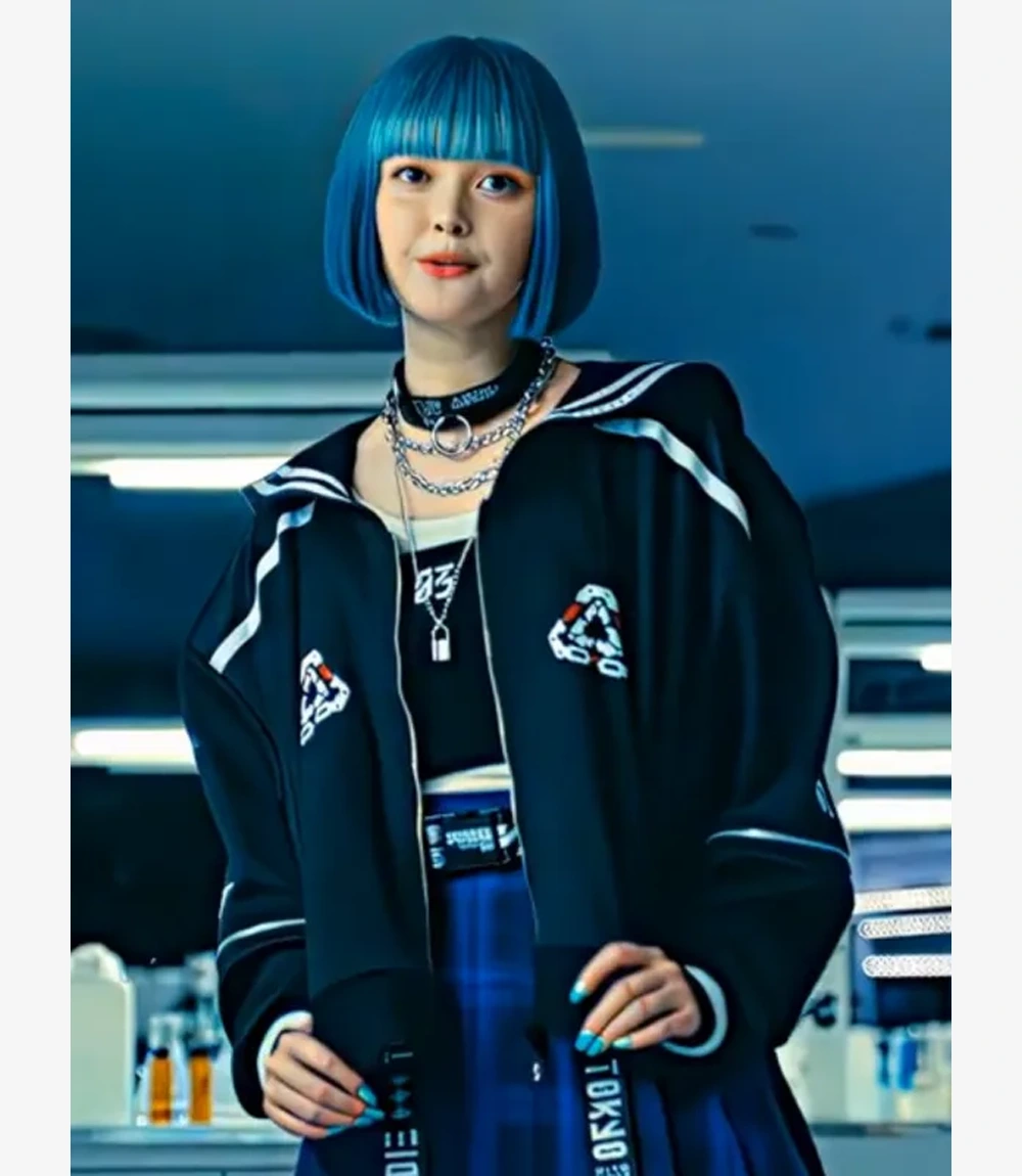 Rei Morikage Alice in Borderland S03 Tina Tamashiro Black Varsity Bomber Jacket Unisex Rei Morikage Alice in Borderland S03 Tina Tamashiro Black Varsity Bomber Jacket