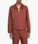 Saturday Night Live S51 Marcello Hernandez Brown Zip-Up Jacket