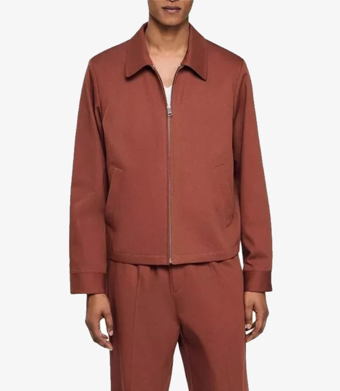 Saturday Night Live S51 Marcello Hernandez Brown Zip-Up Jacket