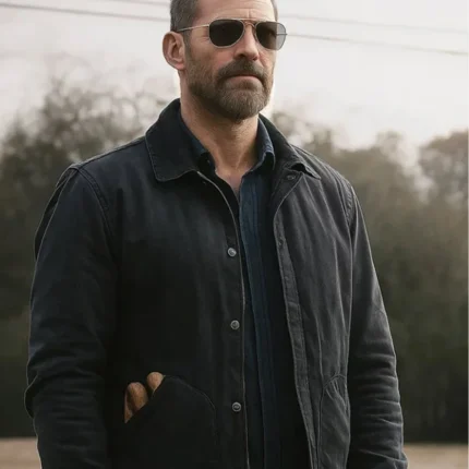 Unisex Seann William Scott Movie Bad Man 2025 Bobby Gaines Black Cotton Jacket