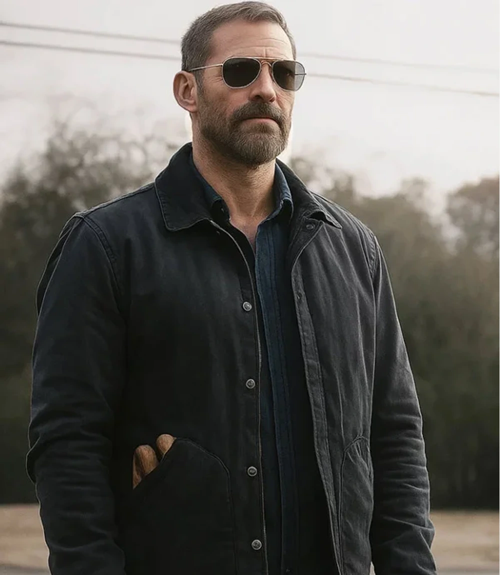 Seann William Scott Movie Bad Man 2025 Bobby Gaines Black Cotton Jacket Unisex Seann William Scott Movie Bad Man 2025 Bobby Gaines Black Cotton Jacket