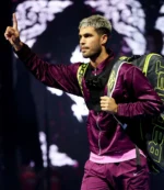 Six Kings Slam 2025 Carlos Alcaraz Purple Jacket