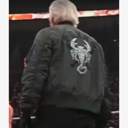 Sting AEW WrestleDream 2025 Scorpion Black Bomber Jacket