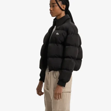 Stussy Graffiti Black Puffer Jacket