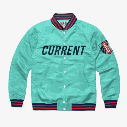 Ted Lasso Kansas City Current Letterman Varsity Satin Jacket For Unisex