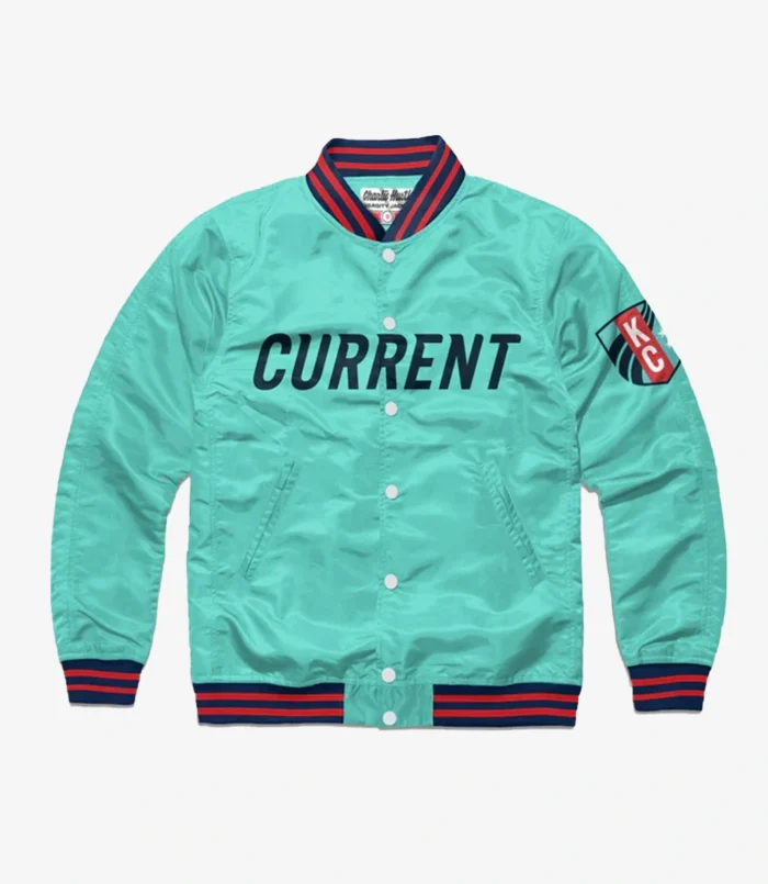 Ted Lasso Kansas City Current Letterman Varsity Satin Jacket For Unisex