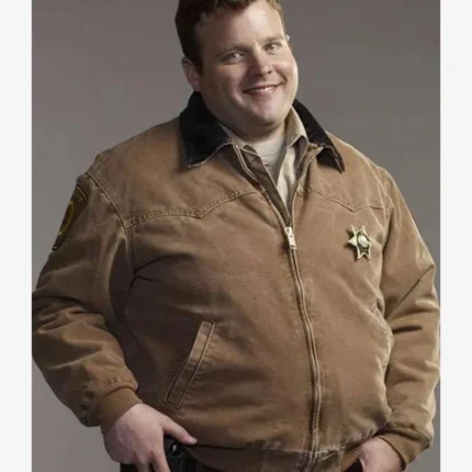 Unisex The Ferg Longmire Tv Series Adam Bartley Brown Bomber Uniform Jacket
