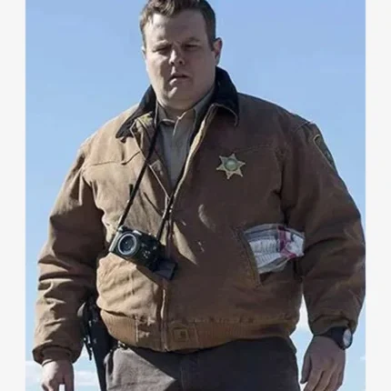 The Ferg Longmire Tv Series Adam Bartley Brown Bomber Uniform Jacket