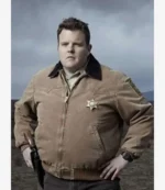 The Ferg Longmire Tv Series Adam Bartley Brown Bomber Uniform Jacket For Unisex