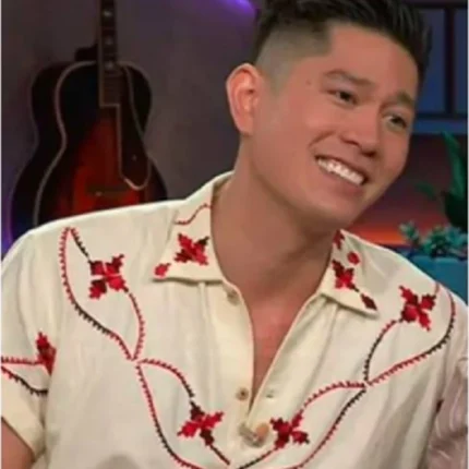 Unisex The Kelly Clarkson Show Mark Hoying White Printed Shirt