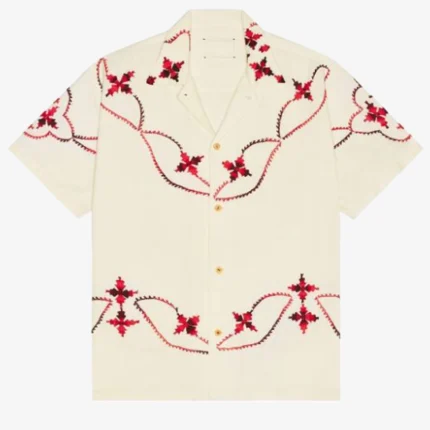 The Kelly Clarkson Show Mark Hoying White Printed Shirt