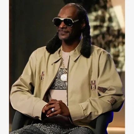 Unisex The Voice S28 Snoop Dogg Death Row Records Beige Jacket
