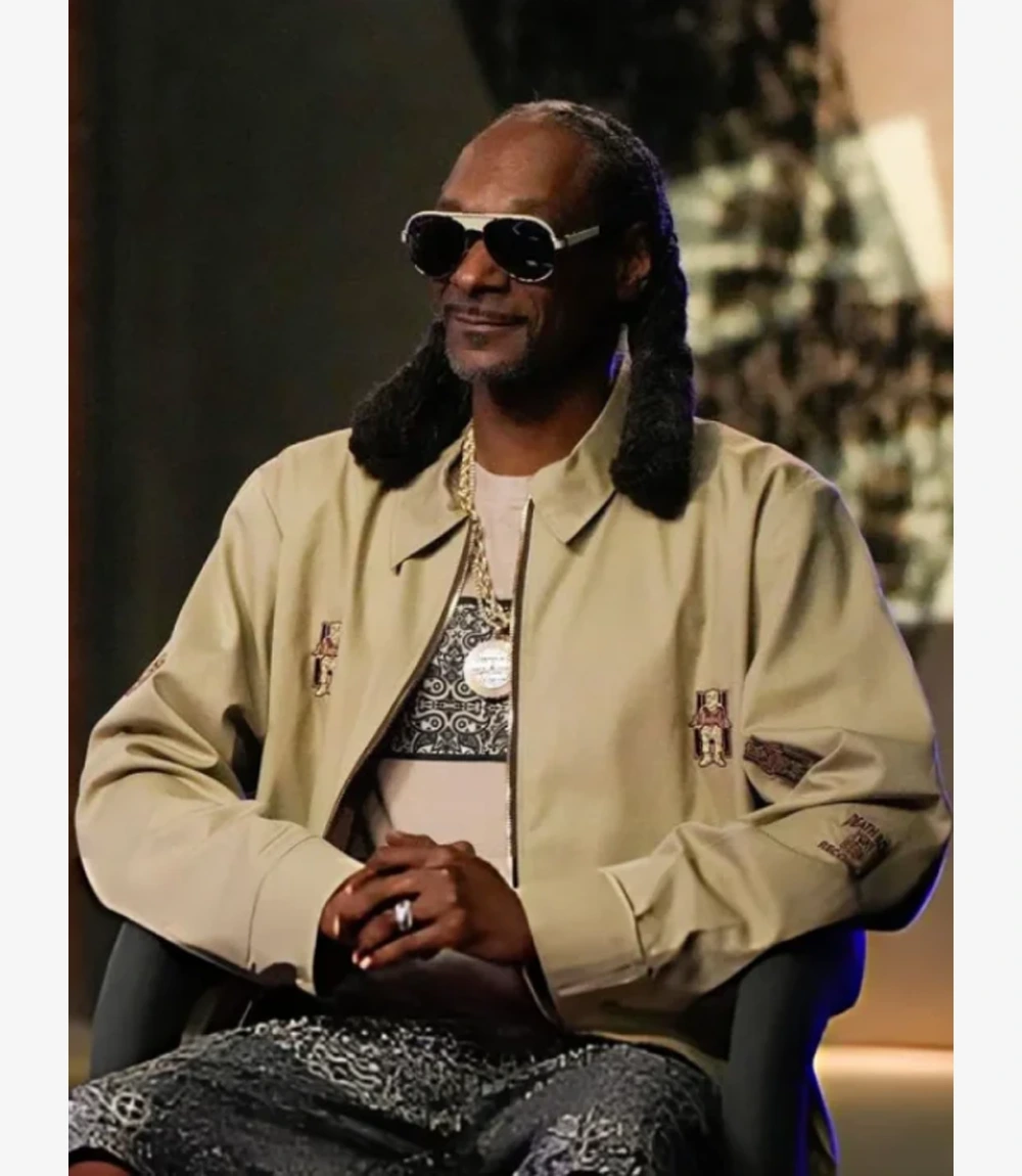 The Voice S28 Snoop Dogg Death Row Records Beige Jacket Unisex The Voice S28 Snoop Dogg Death Row Records Beige Jacket