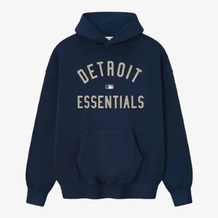 Tigers Sport x Fear of God Essentials Pullover Midnight Navy Hoodie For Unisex