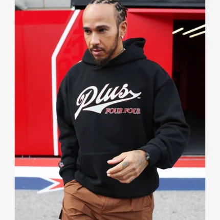 U.S. F1 Grand Prix 2025 Lewis Hamilton Plus Four Four Black Hoodie