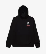 Undefeated x NE x Dodgers Stacked Logo Hoodie For Unisex