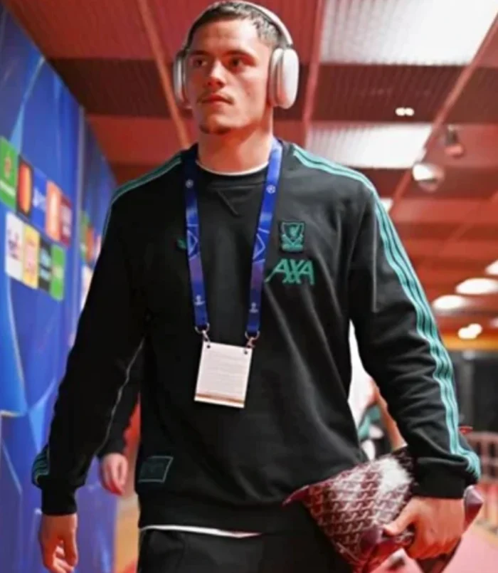 Adidas LFC Striped 25-26 Icons Sweatshirt Black & Green For Unisex