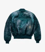 Awake NY x Alpha Industries MA-1 Bomber Jacket Blue For Unisex