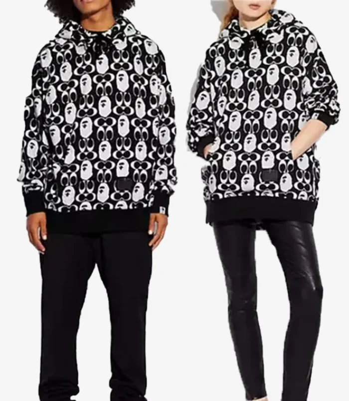 Bape X Coach Pullover Hoodie For Unisex