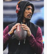 Coach Jayden Daniels Washington Commanders Nike 2025 Sideline Sleeveless Hoodie For Unisex