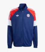 FC Bayern Munchen Logo Adidas LFSTLR Training Navy Blue Jacket For Unisex