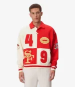 Kith San Francisco 49ers Vintage Red & Beige Rugby Shirt For Unisex
