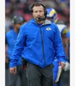 Los Angeles Rams 2025 Coach Sean McVay Blue Full-Zip Rain Jacket For Unisex