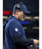 Mike MacDonald Seattle Seahawks 2025 Sideline Anorak Half-Zip Hooded Jacket For Unisex