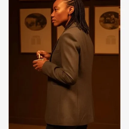 Nansi Nsue TV-Series Frauds 2025 Amaya Grey Blazer