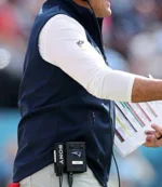 New England Patriots 2025 Coach Mike Vrabel Vest Navy Blue For Unisex