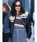 New York City 2025 Tessa Thompson Black Leather Jacket For Unisex