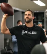 Nick Sirianni Eagles Sideline Performance Black Hoodie T-Shirt For Unisex