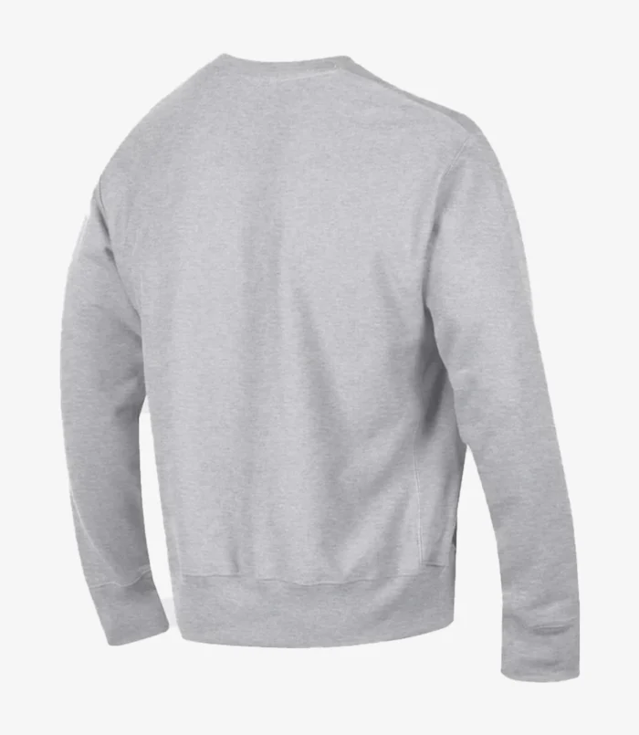 San Francisco 49ers Champion Heather Gray Reverse Weave Fleece Pullover Sweatshirt For Unisex